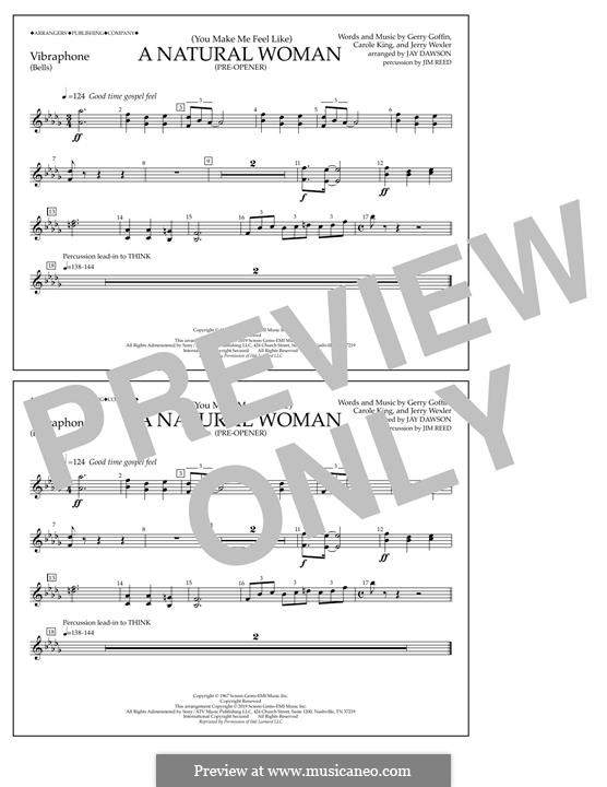 (You Make Me Feel Like) A Natural Woman (Pre-Opener) Aretha Franklin: Vibraphone part by Carole King, Gerry Goffin, Jerry Wexler