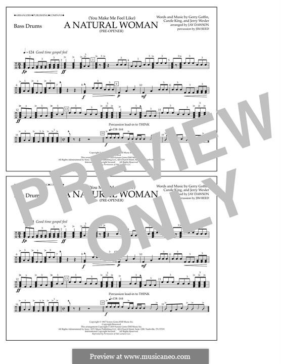 (You Make Me Feel Like) A Natural Woman (Pre-Opener) Aretha Franklin: Bass Drums part by Carole King, Gerry Goffin, Jerry Wexler