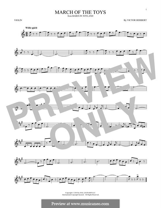 Марш игрушек: For vilolin by Виктор Герберт