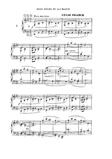 Три пьесы в ля-бемоль мажоре: Три пьесы в ля-бемоль мажоре by Сезар Франк