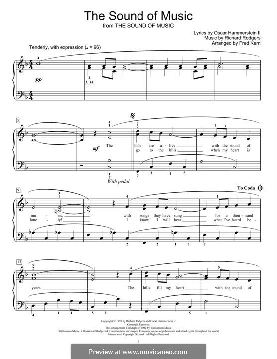 The Sound of Music: Для фортепиано (легкий уровень) by Richard Rodgers