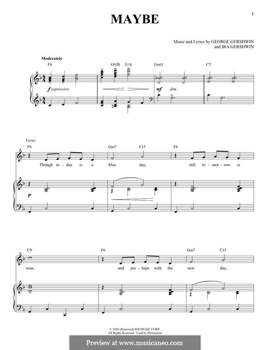 Maybe: Для голоса и фортепиано by Джордж Гершвин