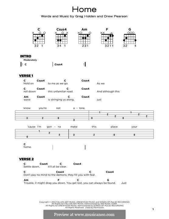 Home: Для гитары by Phillip Phillips