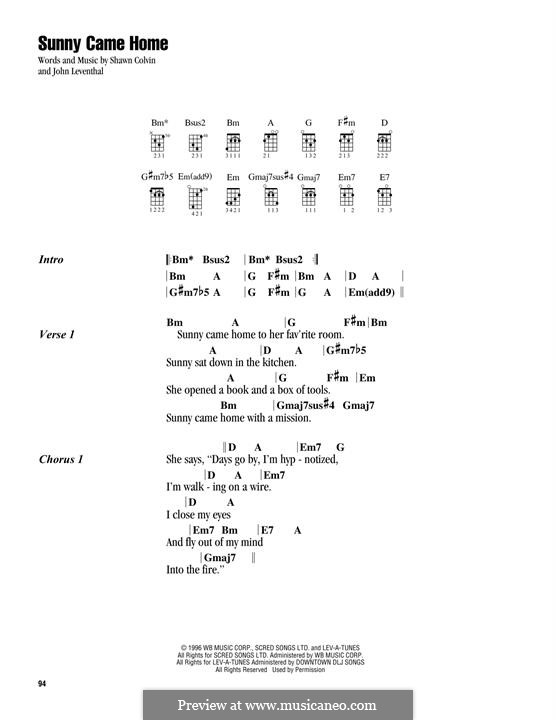 J. Leventhal, S. Colvin Sunny Came Home ноты на MusicaNeo
