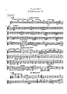 Сюита I: Партии труб by Жорж Бизе