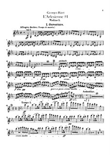 Сюита I: Партии скрипок by Жорж Бизе