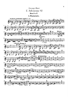 Сюита II: Партии валторн by Жорж Бизе