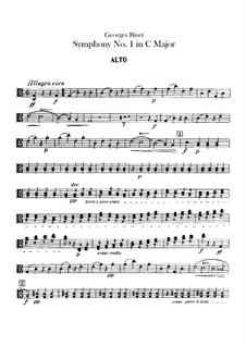 Симфония No.1 до мажор: Партия альта by Жорж Бизе
