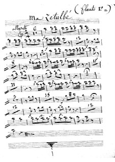 Калиф Багдадский: Ma Zetulbé – flute I part by Адриен Буальдье