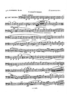 Квинтет для фортепиано и струнных No.2, Op.31: Партия виолончели by Луиза Фарранк
