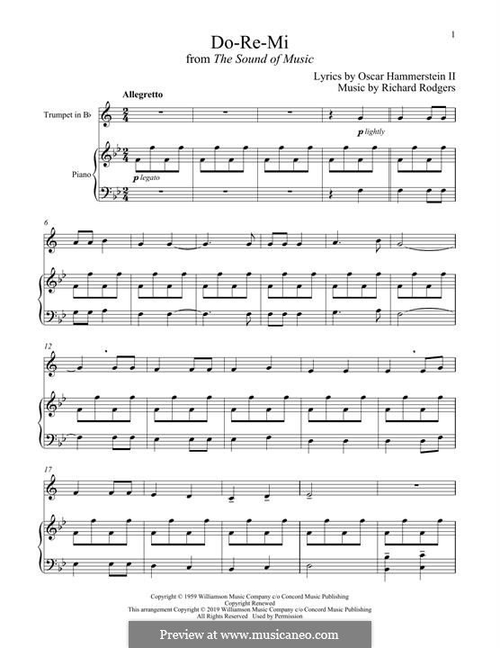 Do-Re-Mi (from The Sound of Music): For trumpet and piano by Richard Rodgers