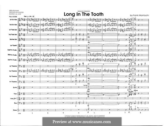 Long in The Tooth: Партитура by Frank Mantooth