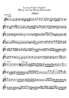 Complete set: Партия второй скрипки by Георг Фридрих Гендель