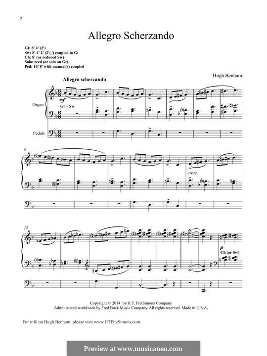 Allegro Scherzando: Allegro Scherzando by Hugh Benham
