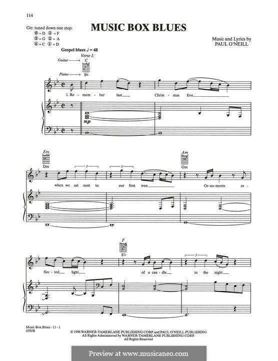 Music Box Blues (Trans-Siberian Orchestra): Music Box Blues (Trans-Siberian Orchestra) by Paul O'Neill