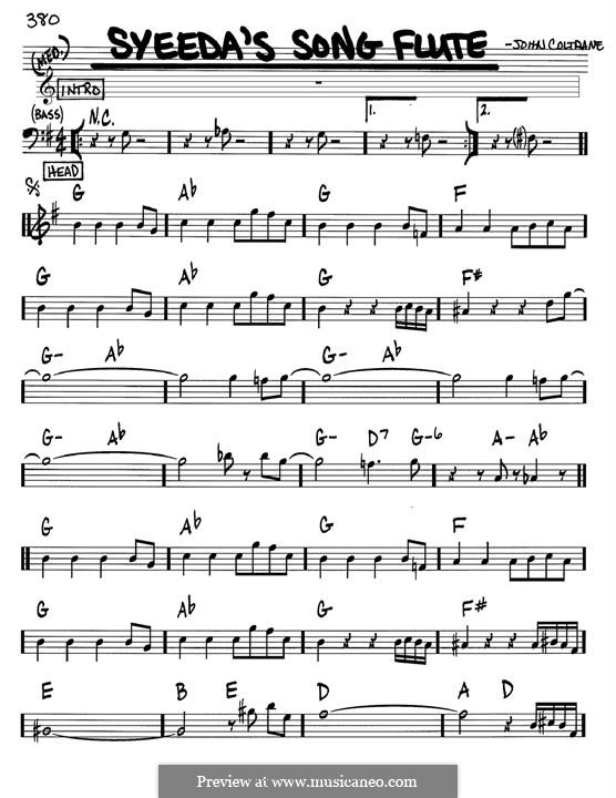 Syeeda's Song Flute: Мелодия by John Coltrane