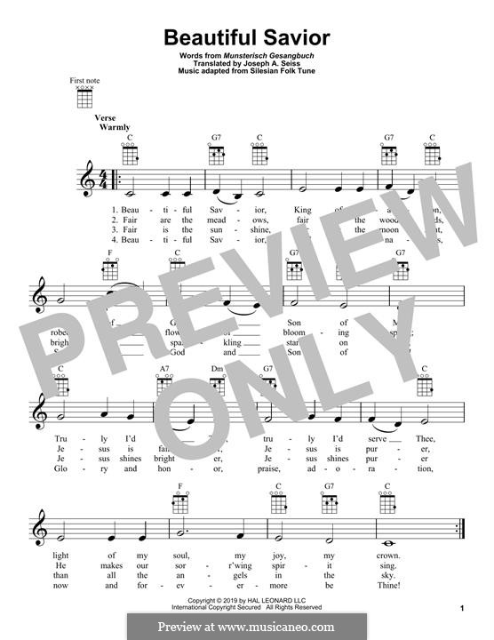 Beautiful Savior: Для укулеле by folklore