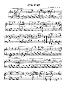 Шесть сонатин, Op.55: Сонатина No.4 by Фридрих Кулау