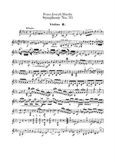 Симфония No.95 до минор, Hob.I/95: Партия второй скрипки by Йозеф Гайдн