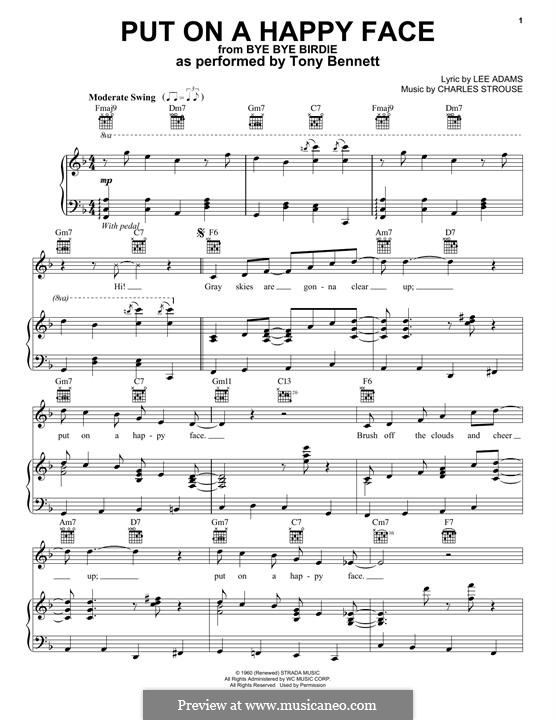 Put on a Happy Face: Для голоса и фортепиано (Tony Bennett) by Charles Strouse
