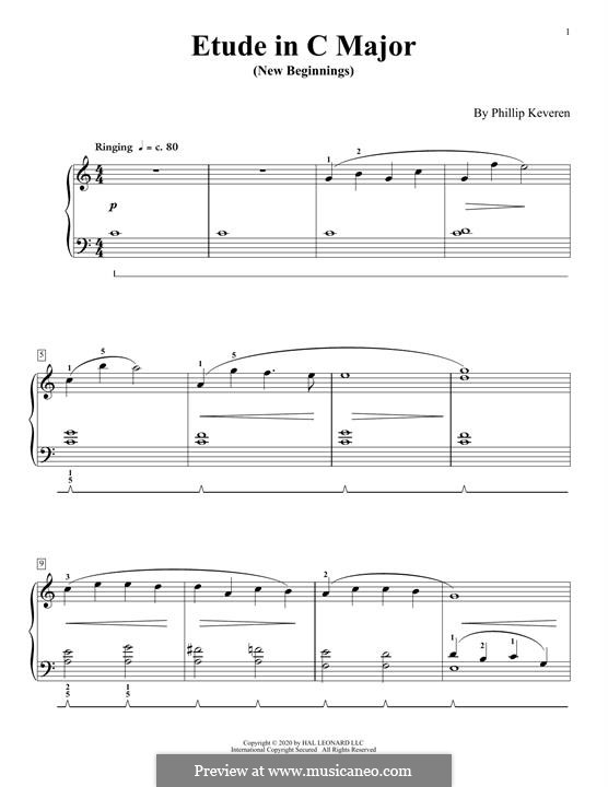 Etude in C Major (New Beginnings): Etude in C Major (New Beginnings) by Phillip Keveren