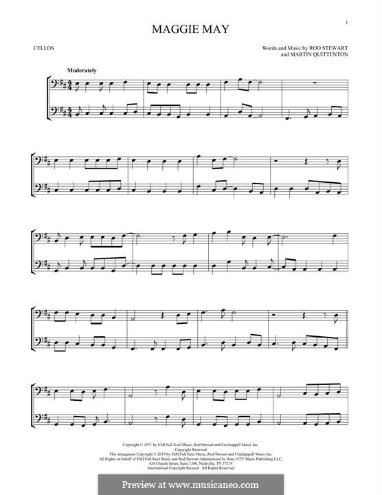 Maggie May: Для двух виолончелей by Martin Quittenton, Rod Stewart