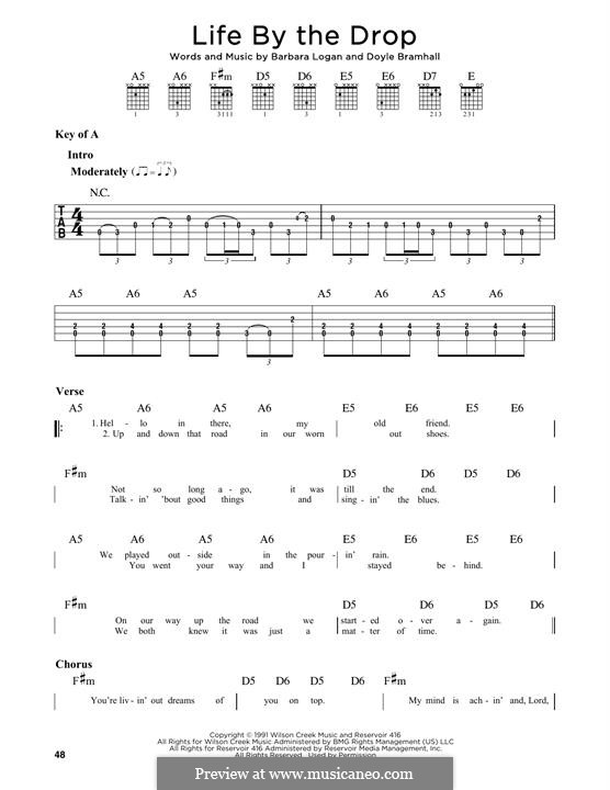 Life By the Drop (Stevie Ray Vaughan): Для гитары by Barbara Logan, Doyle Bramhall