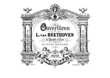 Эгмонт, Op.84: Увертюра, для двух фортепиано в восемь рук – партия первого фортепиано by Людвиг ван Бетховен