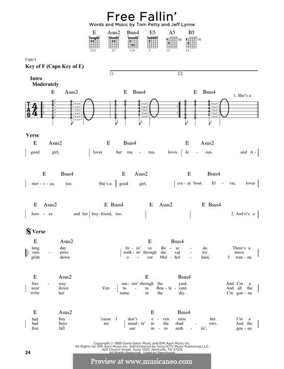 Free Fallin': Для гитары by Jeff Lynne