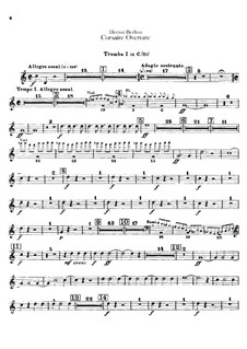 Корсар. Увертюра, H.101 Op.21: Партии труб и корнетов by Гектор Берлиоз