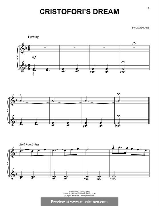 Cristofori's Dream: Для фортепиано (легкий уровень) by David Lanz