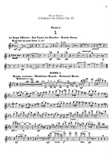 Детство Христа, H.130 Op.25: Партии флейт by Гектор Берлиоз