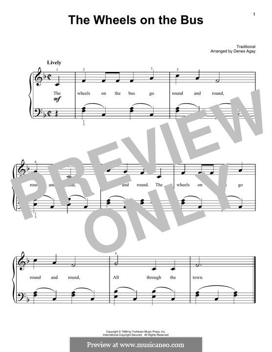 The Wheels on the Bus: Для фортепиано by folklore
