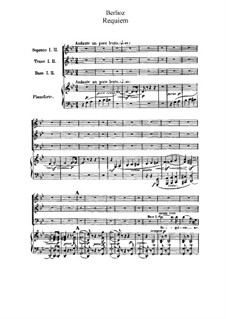 Реквием, H.75 Op.5: Для хора и фортепиано by Гектор Берлиоз