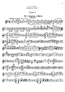 Реквием, H.75 Op.5: Партия I скрипок by Гектор Берлиоз