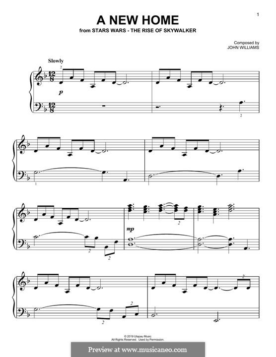 A New Home (from The Rise Of Skywalker): Для фортепиано by John Williams