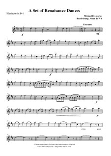 A Set of Dances: Партии by Михаэль Преториус