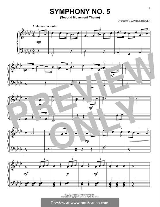 Часть II: Excerpt, for piano by Людвиг ван Бетховен