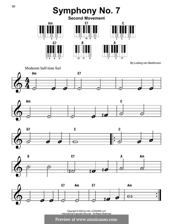 Часть II: Theme, for piano by Людвиг ван Бетховен
