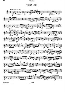 Фортепианное трио No.37 ре минор, Hob.XV/23: Партия скрипки by Йозеф Гайдн