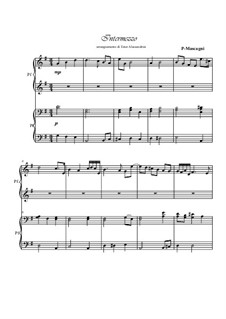 Сельская честь: Intermezzo, for piano 4 hands by Пьетро Масканьи