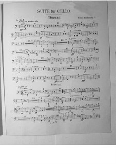 Сюита для виолончели с оркестром, Op.3: Партия литавр by Виктор Герберт