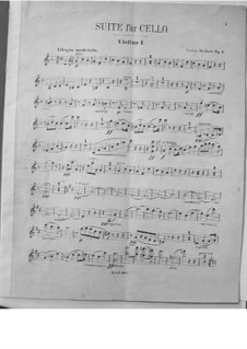 Сюита для виолончели с оркестром, Op.3: Скрипка I by Виктор Герберт