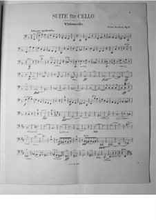Сюита для виолончели с оркестром, Op.3: Партия виолончели by Виктор Герберт