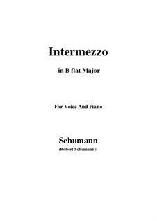 No.2 Интермеццо: B flat Major by Роберт Шуман
