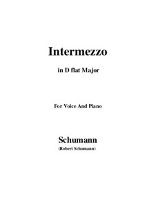 No.2 Интермеццо: D flat Major by Роберт Шуман