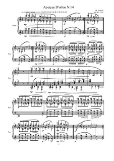 Aperçue D'orlon: No.14 for piano, MVWV 1359 by Maurice Verheul