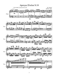 Aperçue D'orlon: No.18 for piano, MVWV 1363 by Maurice Verheul