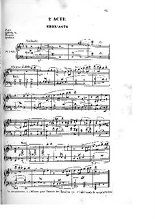 Les rosières: Акт II, для солистов, хора и фортепиано by Фердинанд Герольд