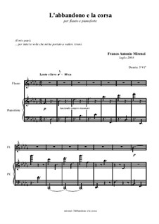 l'abbandono e la corsa: l'abbandono e la corsa by Franco Antonio Mirenzi